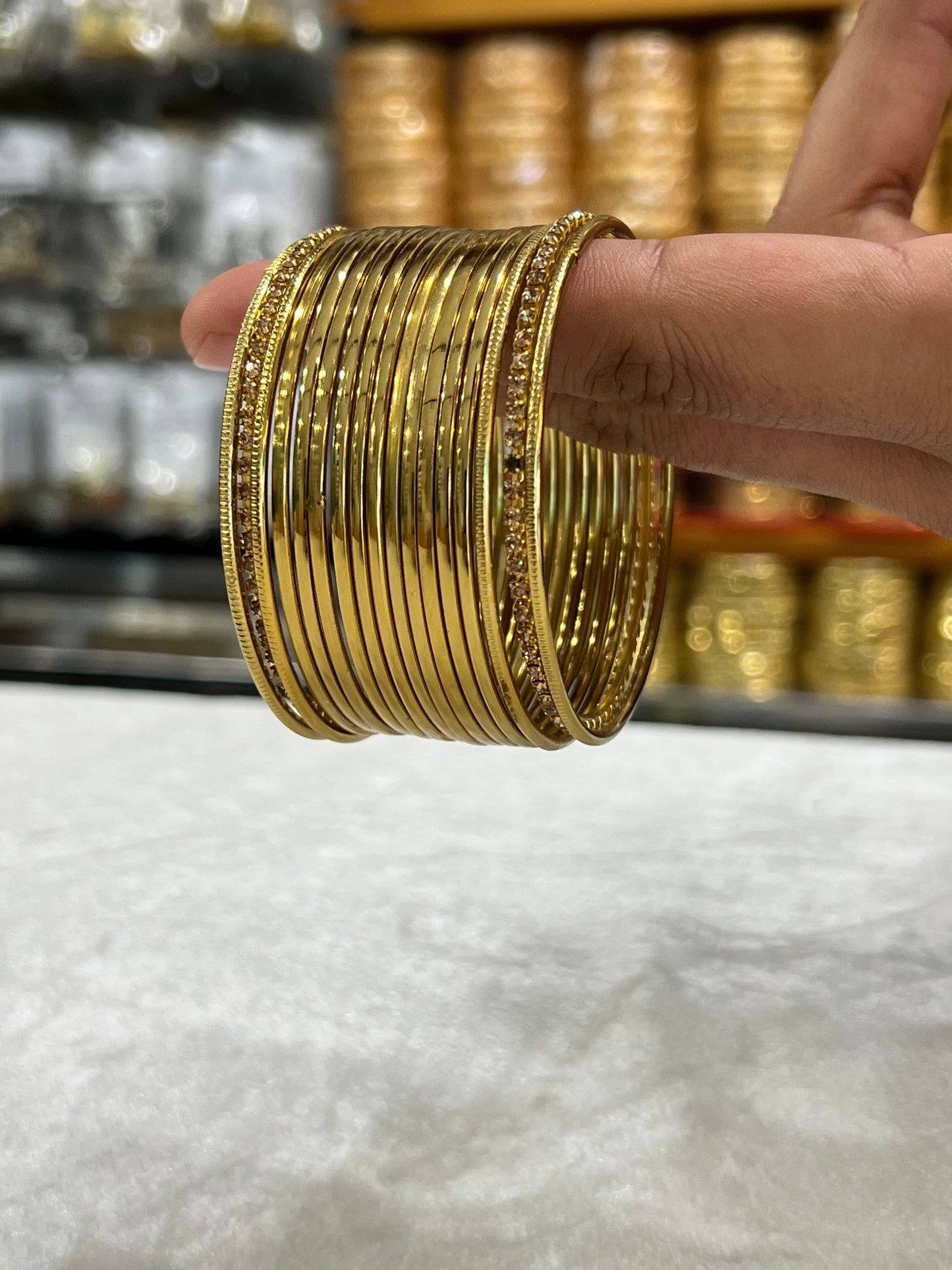 Golden Radiance Bangles Set
