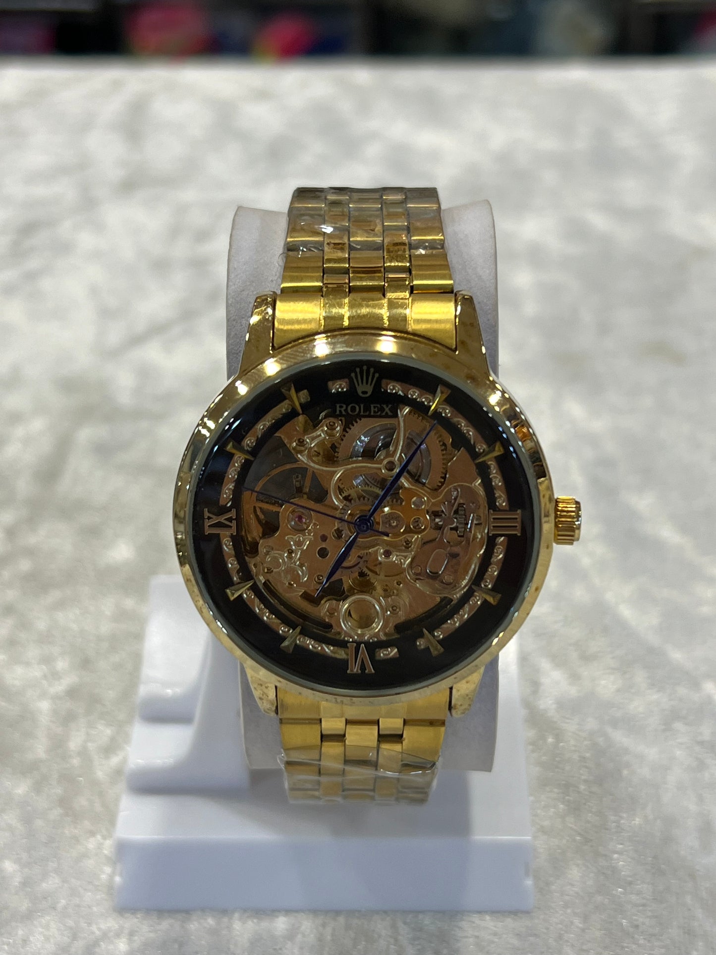 Rolex golden skeleton