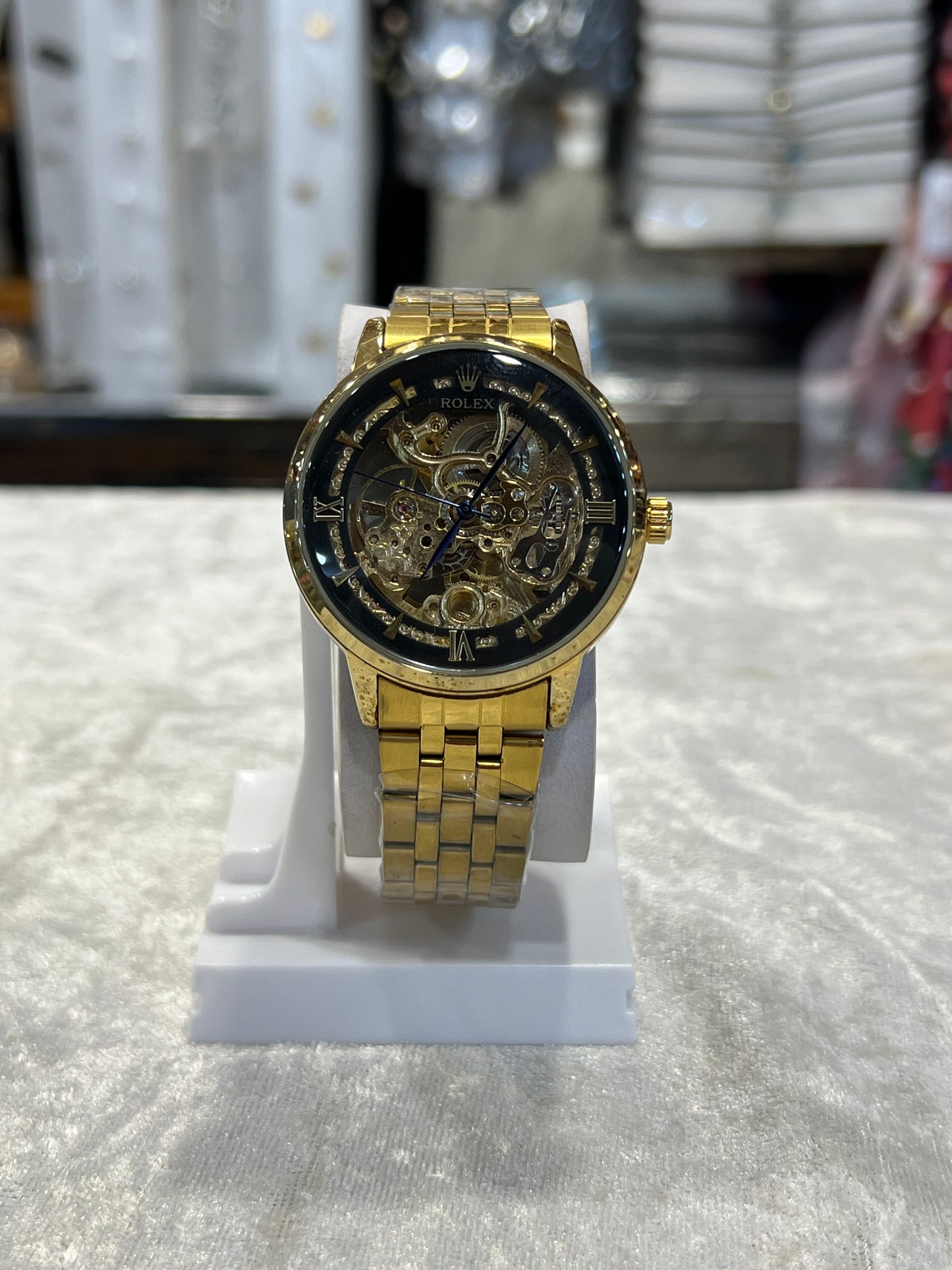 Rolex golden skeleton