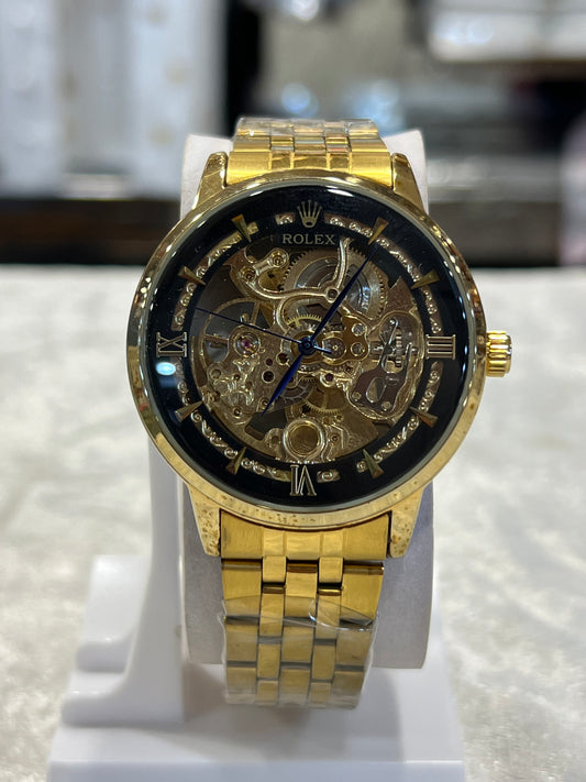 Rolex golden skeleton