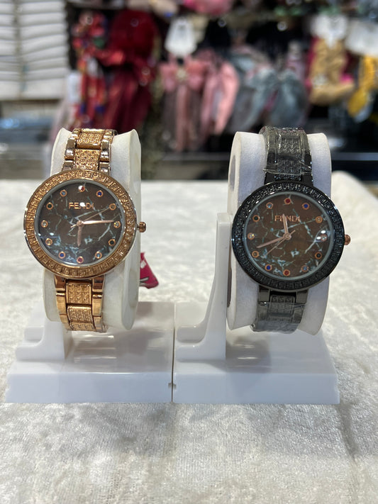 Fendi Women's Watches - Gold and Black Accents