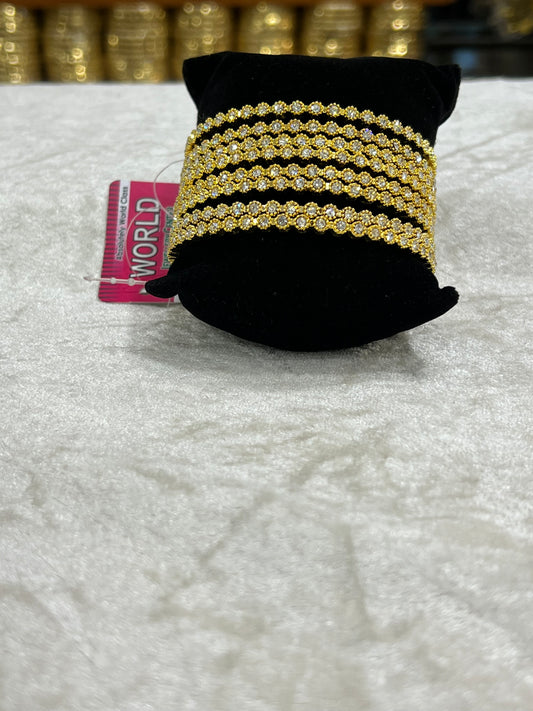 1 Carat Stone-Studded Bangles