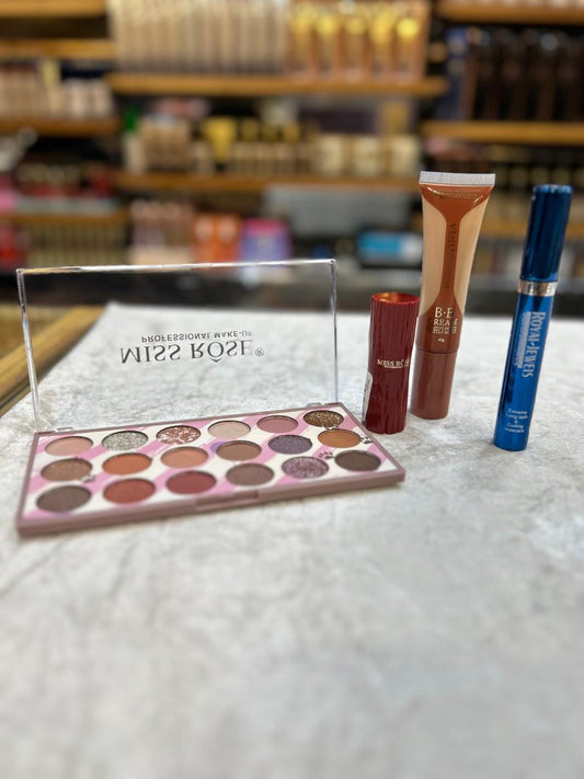 Deal no1 eyeshade, mascara. lipstick, BB cream
